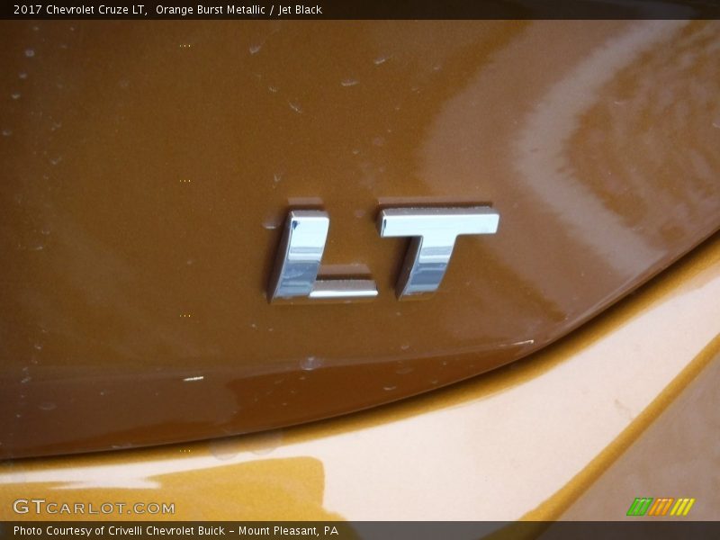 Orange Burst Metallic / Jet Black 2017 Chevrolet Cruze LT