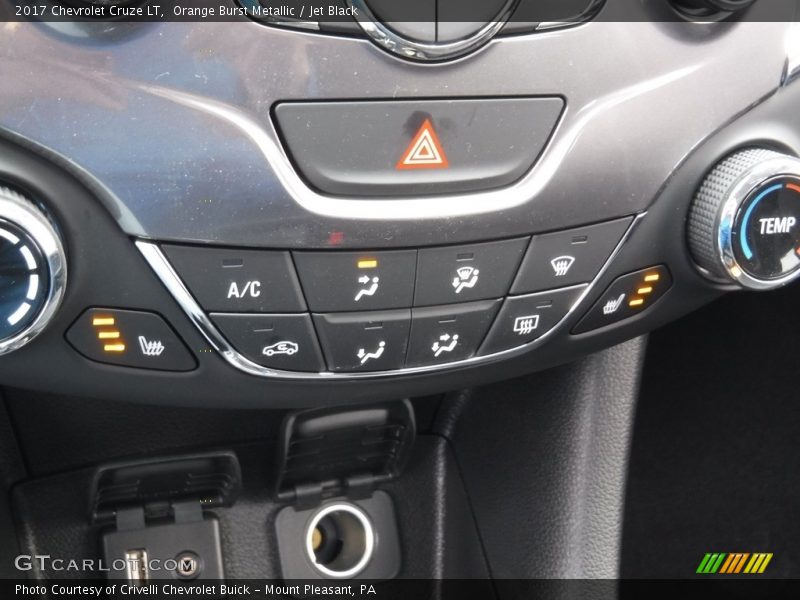 Orange Burst Metallic / Jet Black 2017 Chevrolet Cruze LT