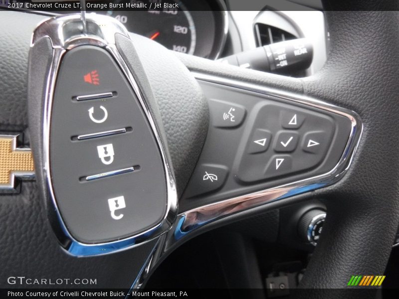 Orange Burst Metallic / Jet Black 2017 Chevrolet Cruze LT