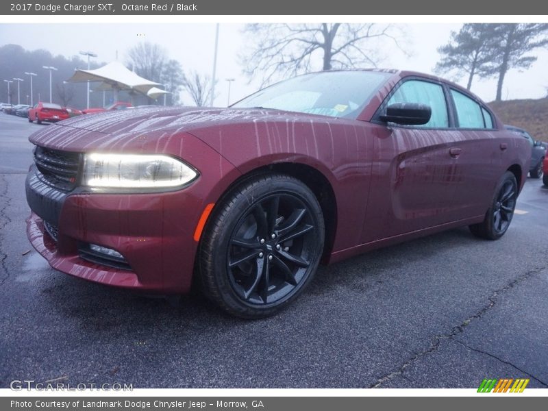 Octane Red / Black 2017 Dodge Charger SXT
