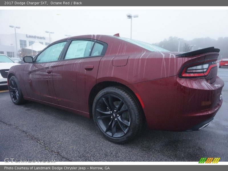 Octane Red / Black 2017 Dodge Charger SXT