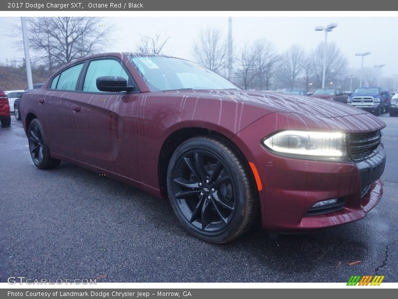 Octane Red / Black 2017 Dodge Charger SXT