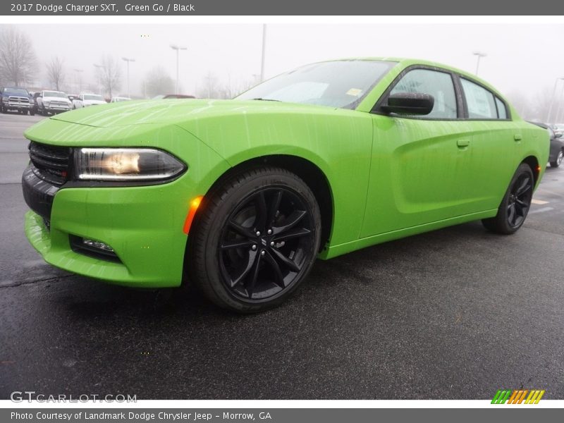 Green Go / Black 2017 Dodge Charger SXT