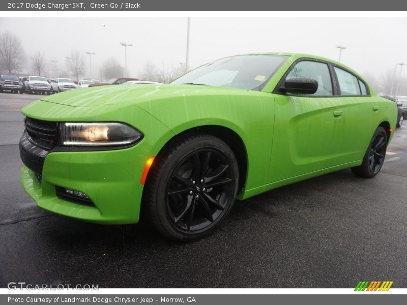 Green Go / Black 2017 Dodge Charger SXT