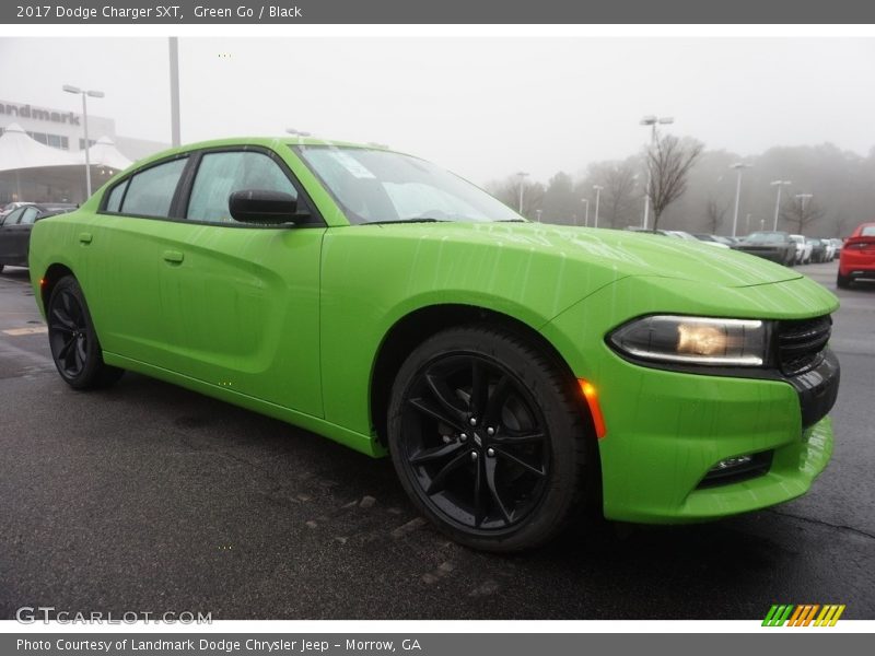 Green Go / Black 2017 Dodge Charger SXT