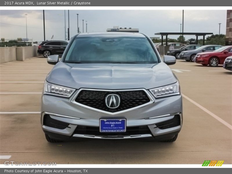 Lunar Silver Metallic / Graystone 2017 Acura MDX