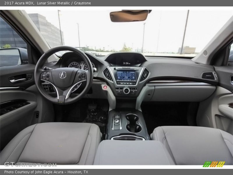 Lunar Silver Metallic / Graystone 2017 Acura MDX