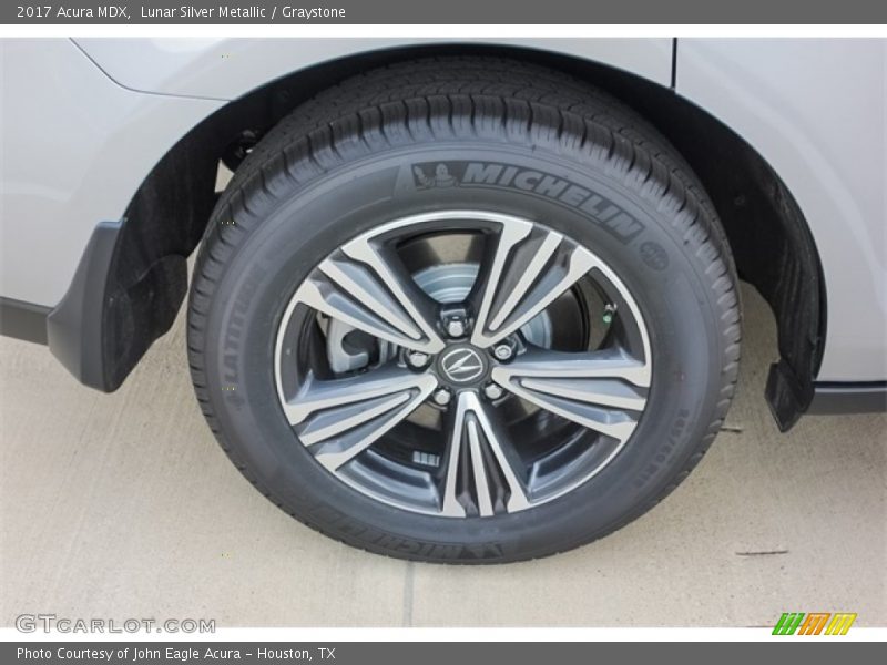 Lunar Silver Metallic / Graystone 2017 Acura MDX