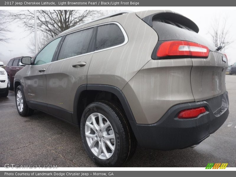 Light Brownstone Pearl / Black/Light Frost Beige 2017 Jeep Cherokee Latitude