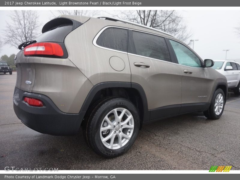Light Brownstone Pearl / Black/Light Frost Beige 2017 Jeep Cherokee Latitude