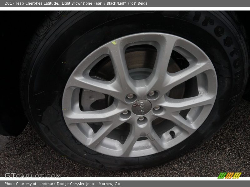 Light Brownstone Pearl / Black/Light Frost Beige 2017 Jeep Cherokee Latitude