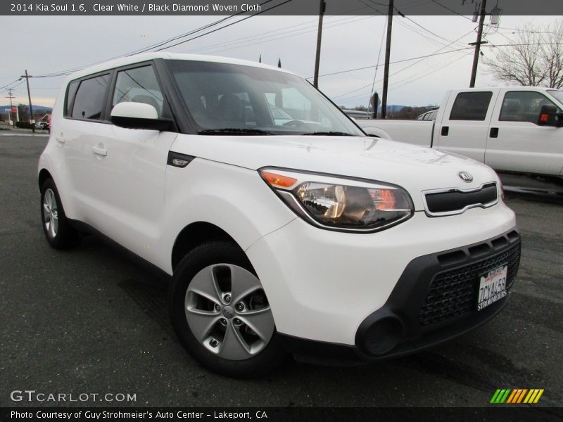 Clear White / Black Diamond Woven Cloth 2014 Kia Soul 1.6