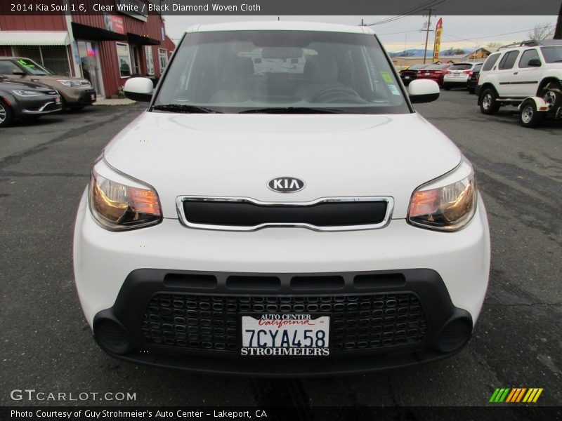 Clear White / Black Diamond Woven Cloth 2014 Kia Soul 1.6