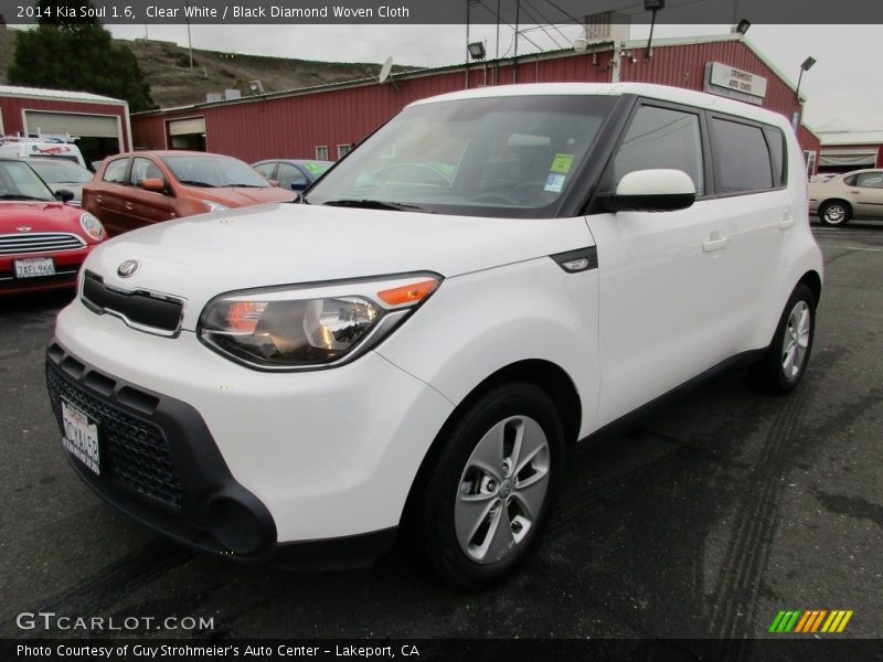 Clear White / Black Diamond Woven Cloth 2014 Kia Soul 1.6