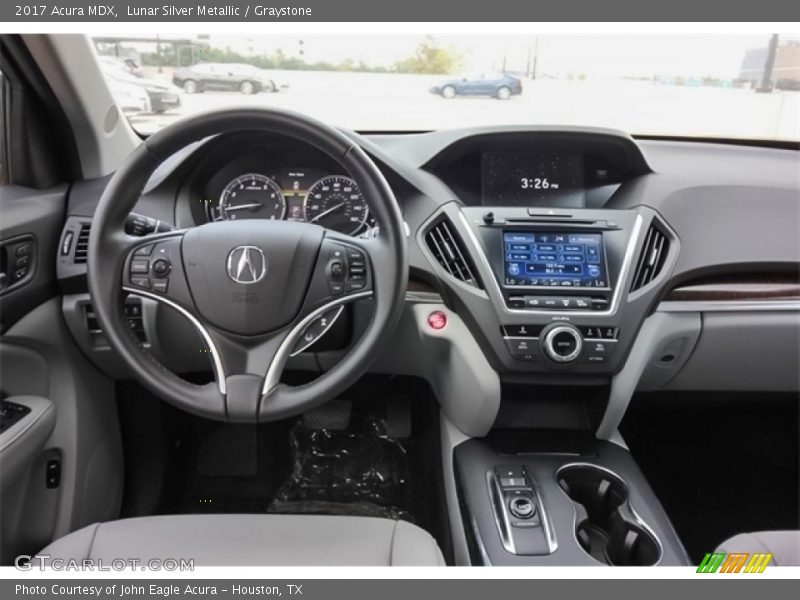 Lunar Silver Metallic / Graystone 2017 Acura MDX