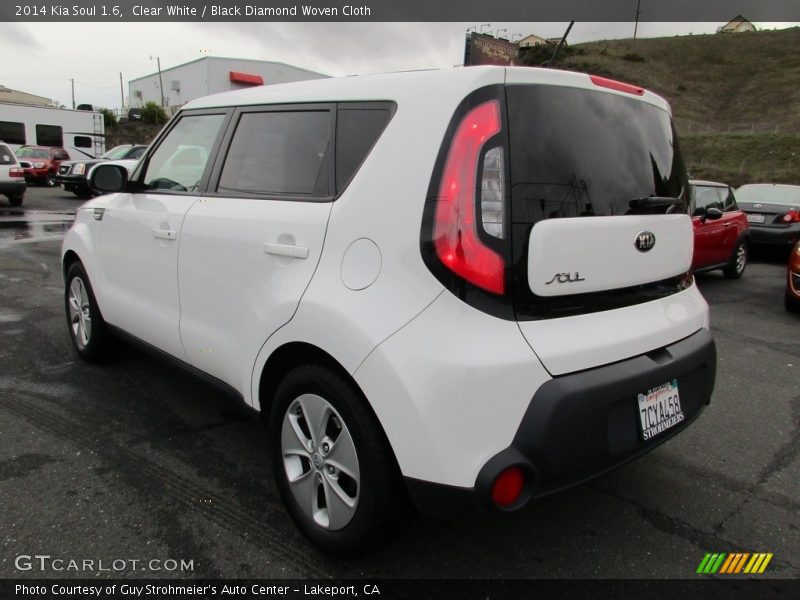 Clear White / Black Diamond Woven Cloth 2014 Kia Soul 1.6