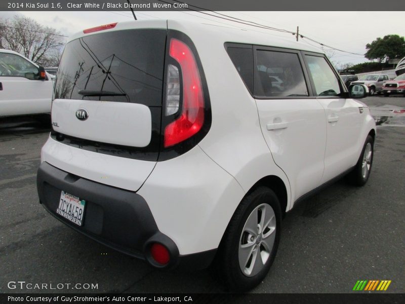 Clear White / Black Diamond Woven Cloth 2014 Kia Soul 1.6