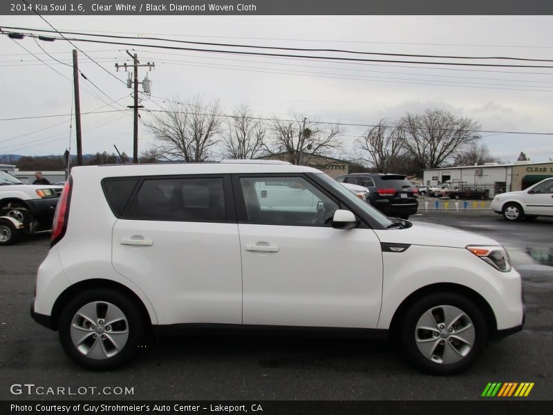 Clear White / Black Diamond Woven Cloth 2014 Kia Soul 1.6