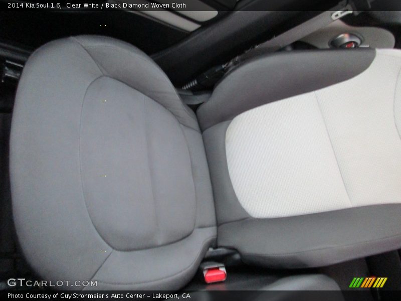 Clear White / Black Diamond Woven Cloth 2014 Kia Soul 1.6