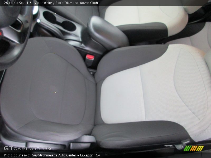 Clear White / Black Diamond Woven Cloth 2014 Kia Soul 1.6