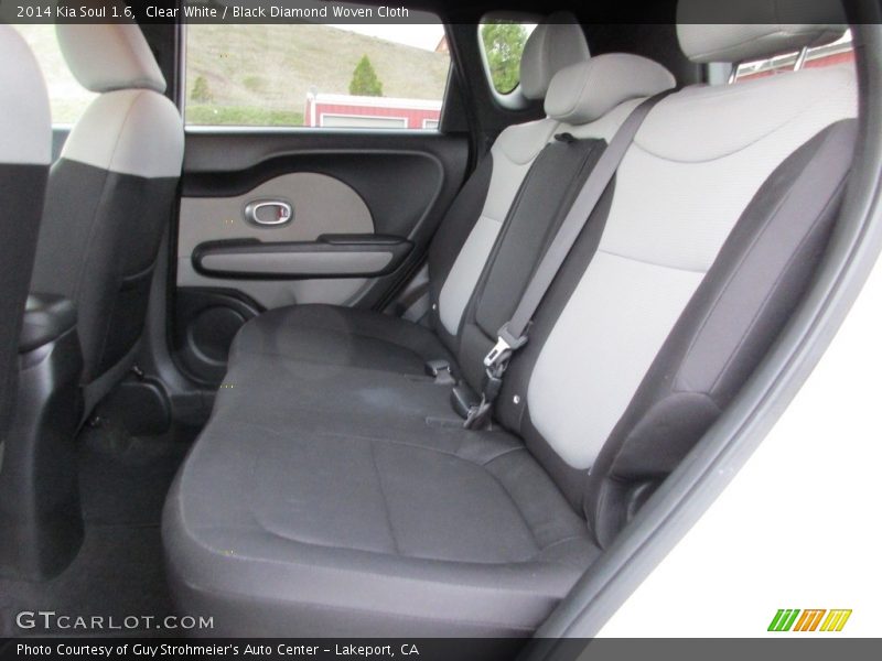 Clear White / Black Diamond Woven Cloth 2014 Kia Soul 1.6