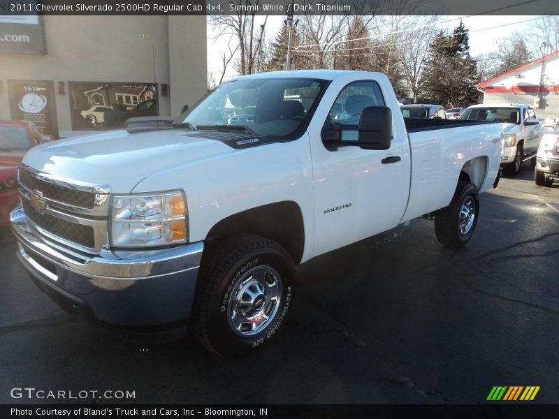 Summit White / Dark Titanium 2011 Chevrolet Silverado 2500HD Regular Cab 4x4