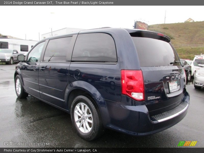 True Blue Pearl / Black/Light Graystone 2014 Dodge Grand Caravan SXT