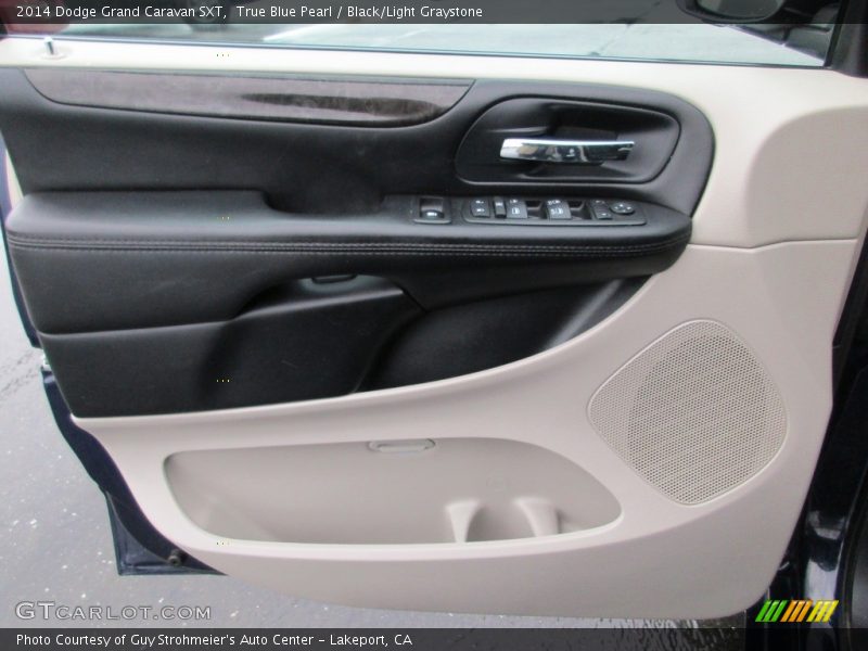 True Blue Pearl / Black/Light Graystone 2014 Dodge Grand Caravan SXT