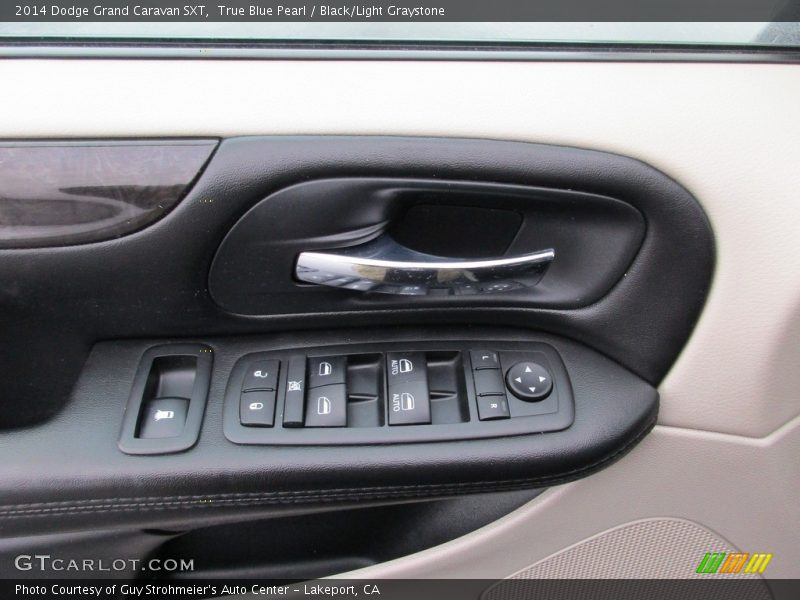True Blue Pearl / Black/Light Graystone 2014 Dodge Grand Caravan SXT