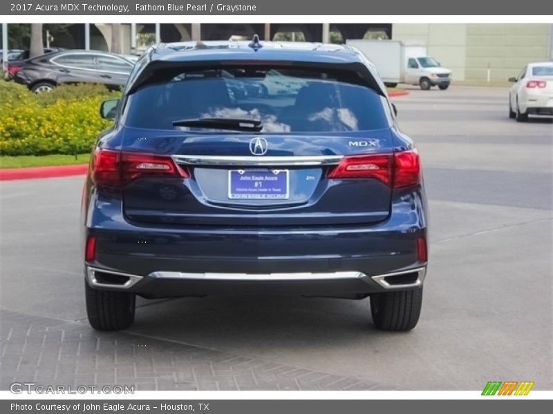 Fathom Blue Pearl / Graystone 2017 Acura MDX Technology