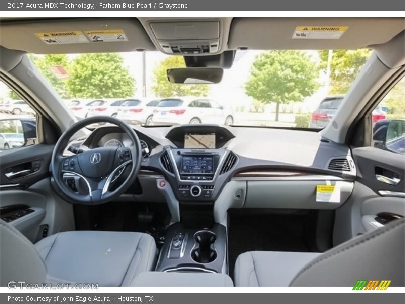 Fathom Blue Pearl / Graystone 2017 Acura MDX Technology