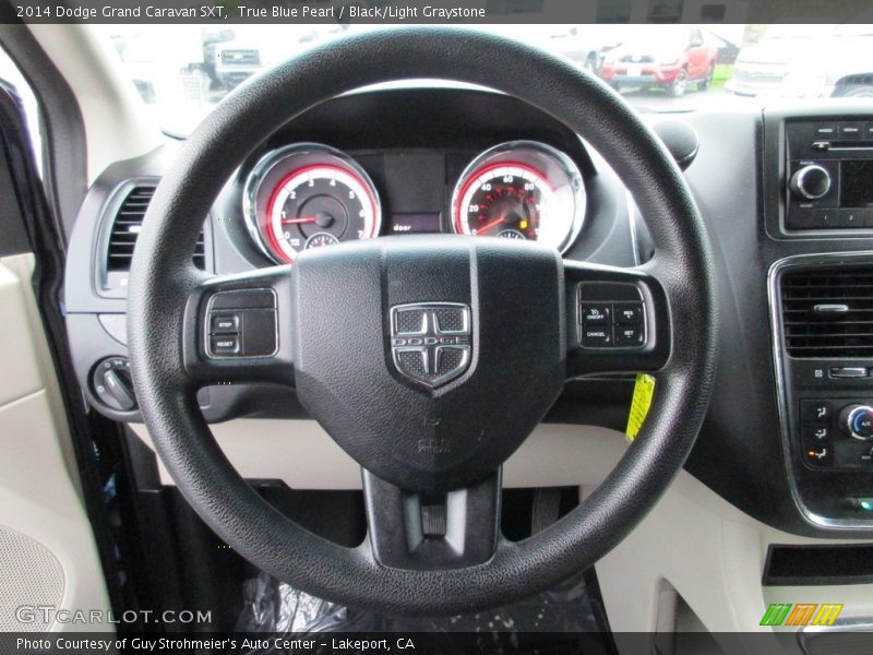 True Blue Pearl / Black/Light Graystone 2014 Dodge Grand Caravan SXT
