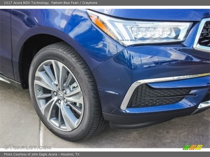 Fathom Blue Pearl / Graystone 2017 Acura MDX Technology