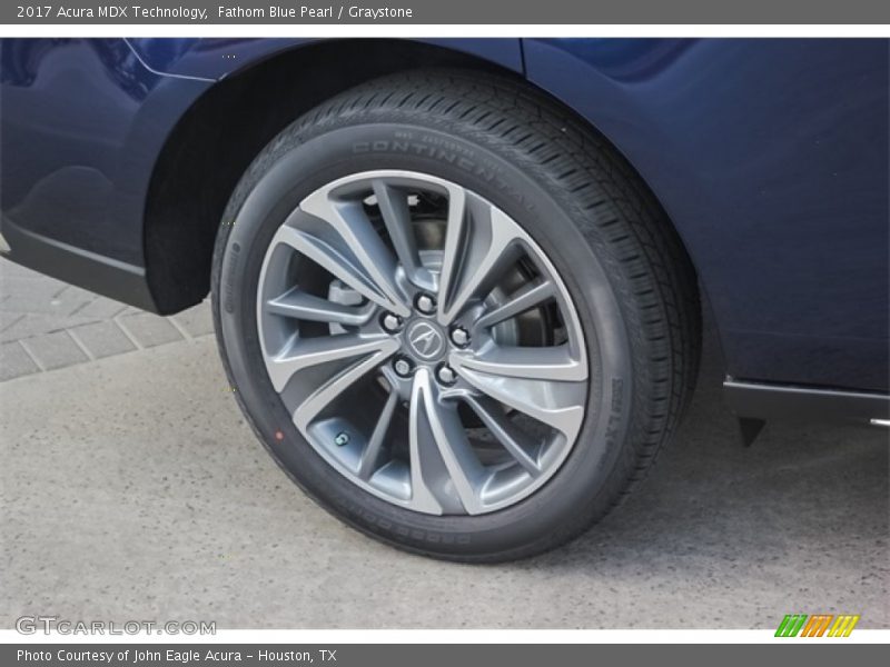 Fathom Blue Pearl / Graystone 2017 Acura MDX Technology