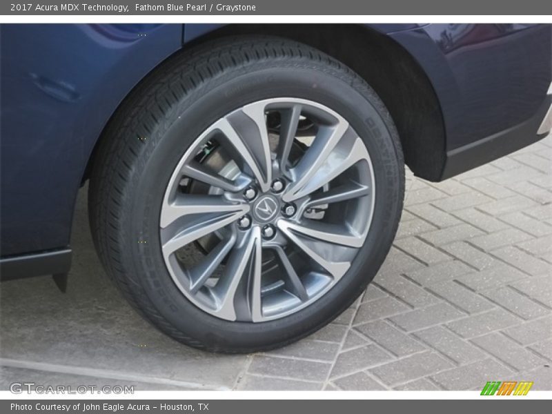 Fathom Blue Pearl / Graystone 2017 Acura MDX Technology