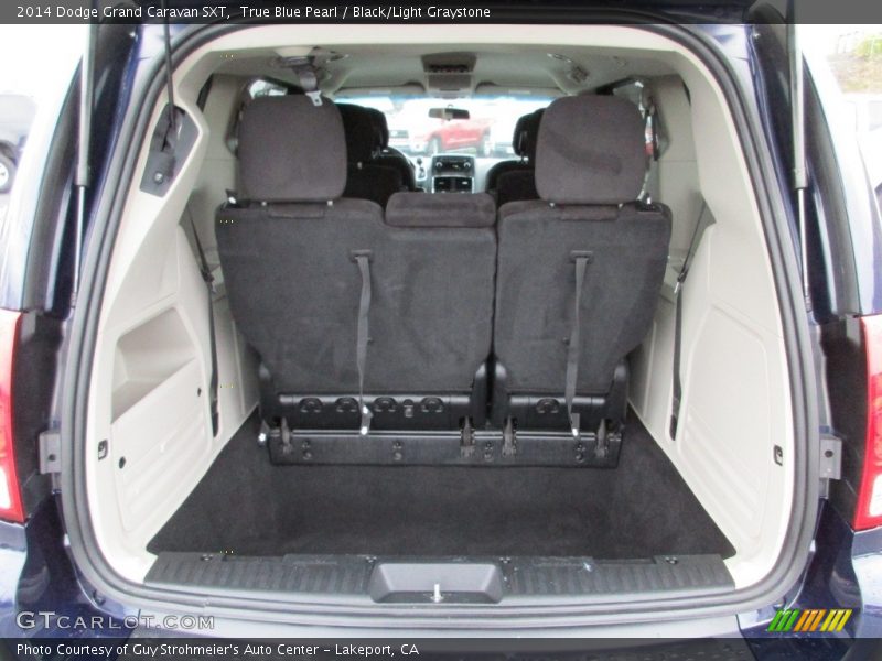 True Blue Pearl / Black/Light Graystone 2014 Dodge Grand Caravan SXT