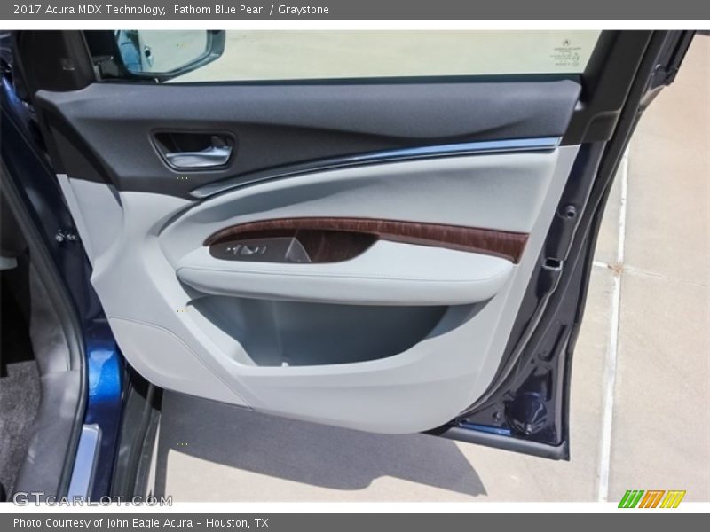 Fathom Blue Pearl / Graystone 2017 Acura MDX Technology