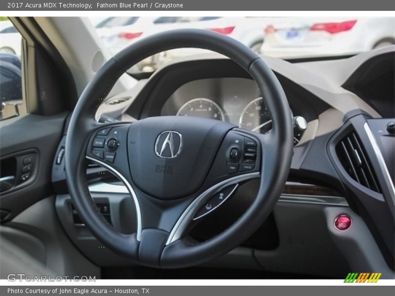 Fathom Blue Pearl / Graystone 2017 Acura MDX Technology