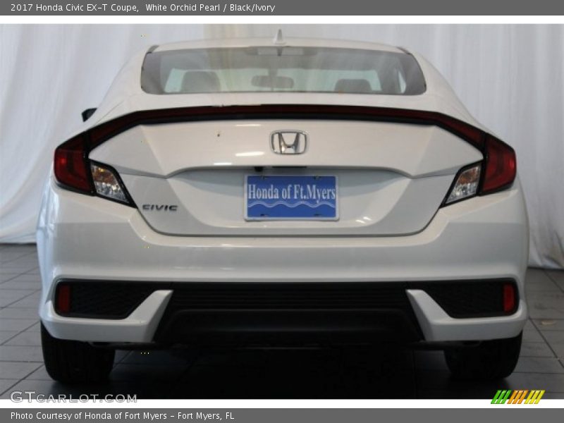 White Orchid Pearl / Black/Ivory 2017 Honda Civic EX-T Coupe