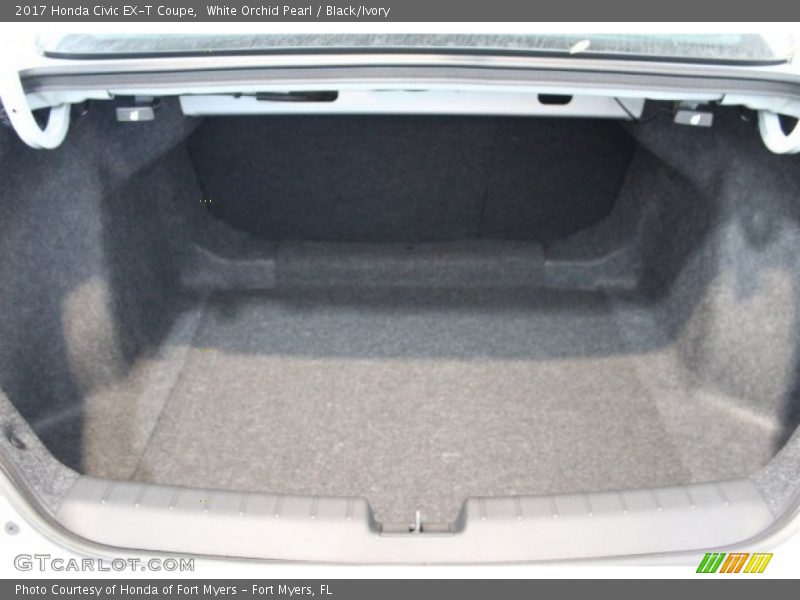 White Orchid Pearl / Black/Ivory 2017 Honda Civic EX-T Coupe