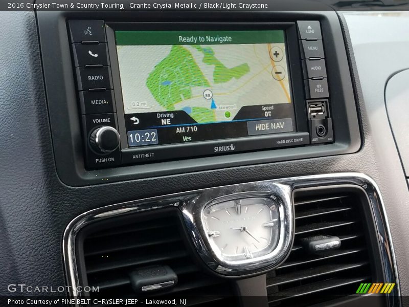 Navigation of 2016 Town & Country Touring