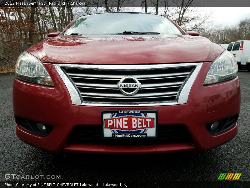 Red Brick / Charcoal 2013 Nissan Sentra SL