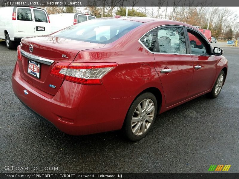 Red Brick / Charcoal 2013 Nissan Sentra SL