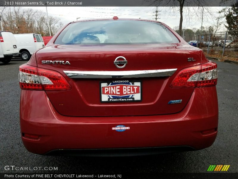 Red Brick / Charcoal 2013 Nissan Sentra SL