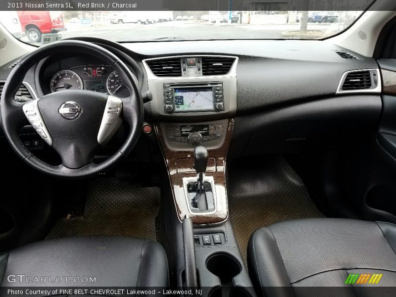 Red Brick / Charcoal 2013 Nissan Sentra SL