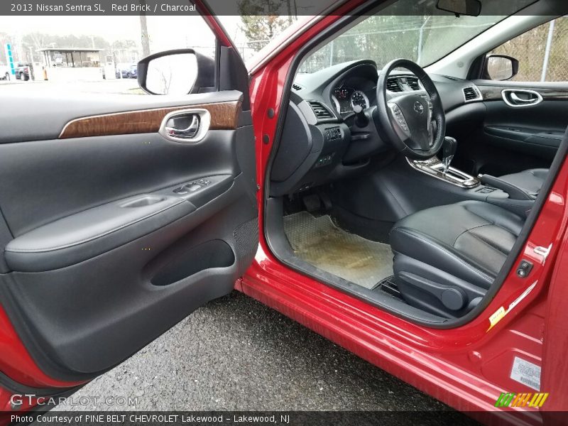 Red Brick / Charcoal 2013 Nissan Sentra SL