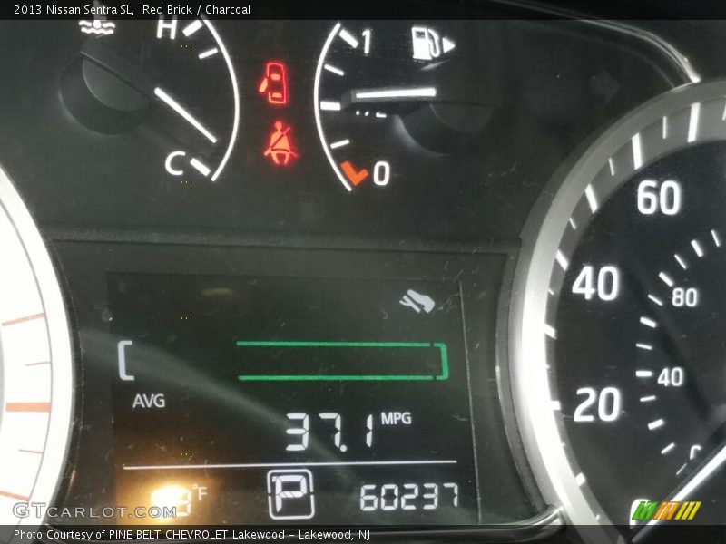 Red Brick / Charcoal 2013 Nissan Sentra SL
