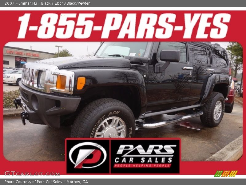 Black / Ebony Black/Pewter 2007 Hummer H3