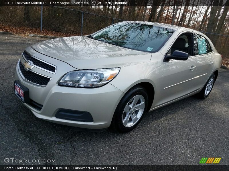 Champagne Silver Metallic / Jet Black/Titanium 2013 Chevrolet Malibu LS