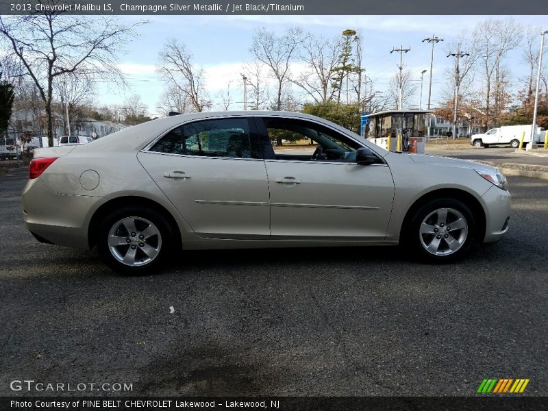 Champagne Silver Metallic / Jet Black/Titanium 2013 Chevrolet Malibu LS
